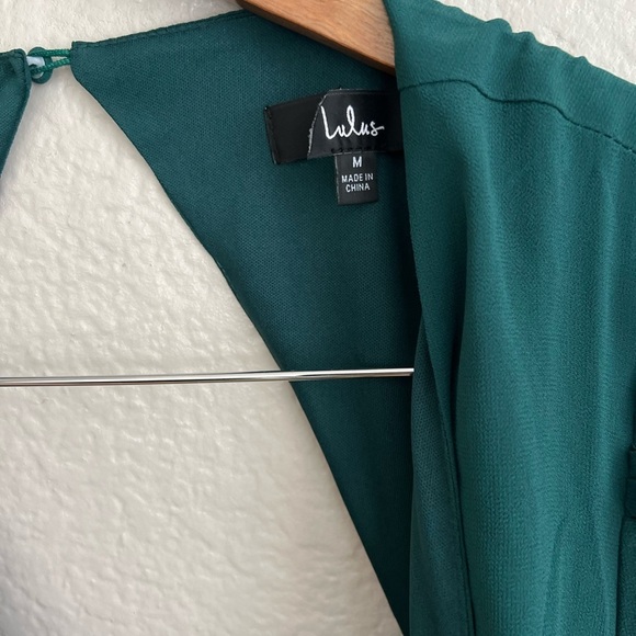 NWOT Talk About Divine Hunter Green Long Sleeve Backless Maxi Dress - Picture 10 of 10